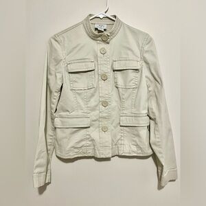 LOFT Casual, Women's Utility Jacket in Cream 4